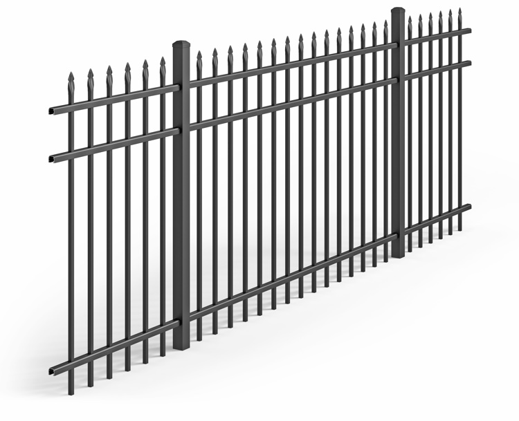 UAS-100 Spear Top Industrial Aluminum Fence
