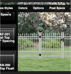 Sample Screenshot from the Fence Estimator Tool