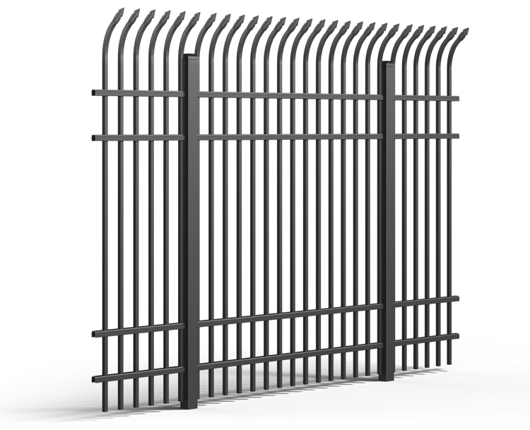 UAD 100 Defender Spear Top Industrial Aluminum Fence