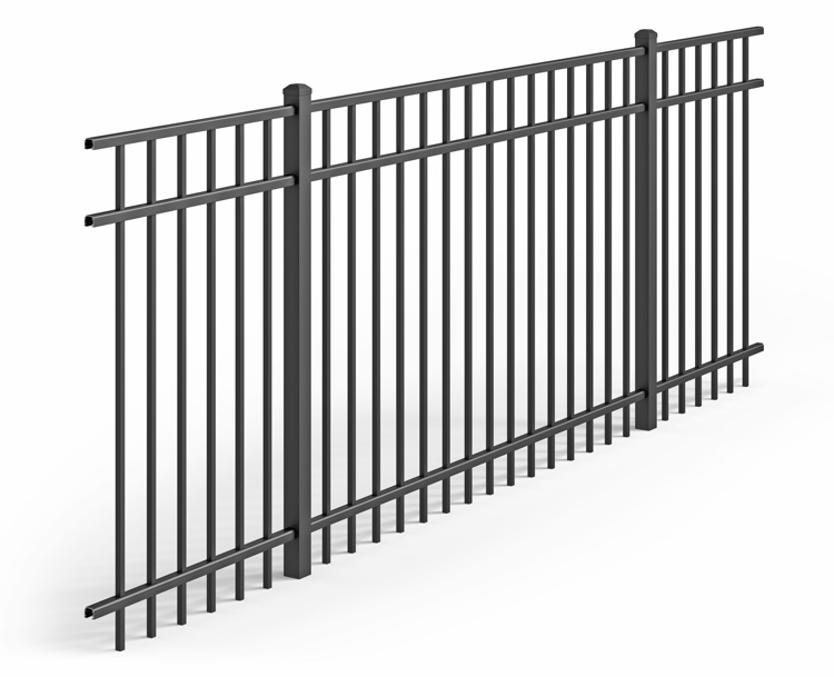 UAF-200 Flat Top Flush/Modified Aluminum Fence