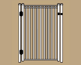 UAB-200 W Flush Residential Walk Gate