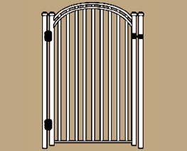 UAB-200 W Flush Residential Walk Gate