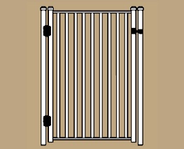 UAB-400 W Ultra Picket Residential Walk Gate
