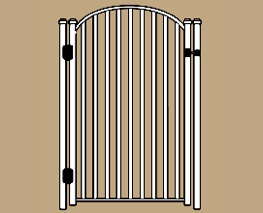 UAB-400 W Ultra Picket Residential Walk Gate