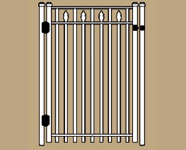 UAF-250 W with Spears Residential Walk Gate