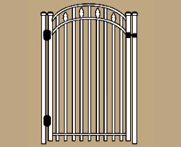 UAF-250 W with Spears Residential Walk Gate