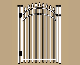 UAS-100 W Spear Top Residential Walk Gate