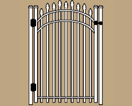 UAS-150 W Staggered Spear Residential Walk Gate